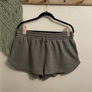 Wild fable Women's Gray Elastic-Waist Lounge Shorts